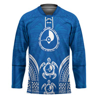 FSM Yap States Hockey Jersey Micronesia Six 9 One Polynesian Tribal Pattern - Polynesian Pride