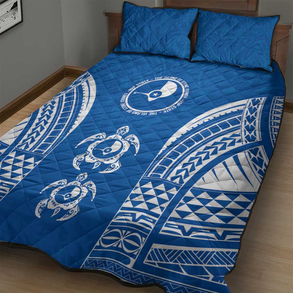 FSM Yap States Quilt Bed Set Micronesia Six 9 One Polynesian Tribal Pattern