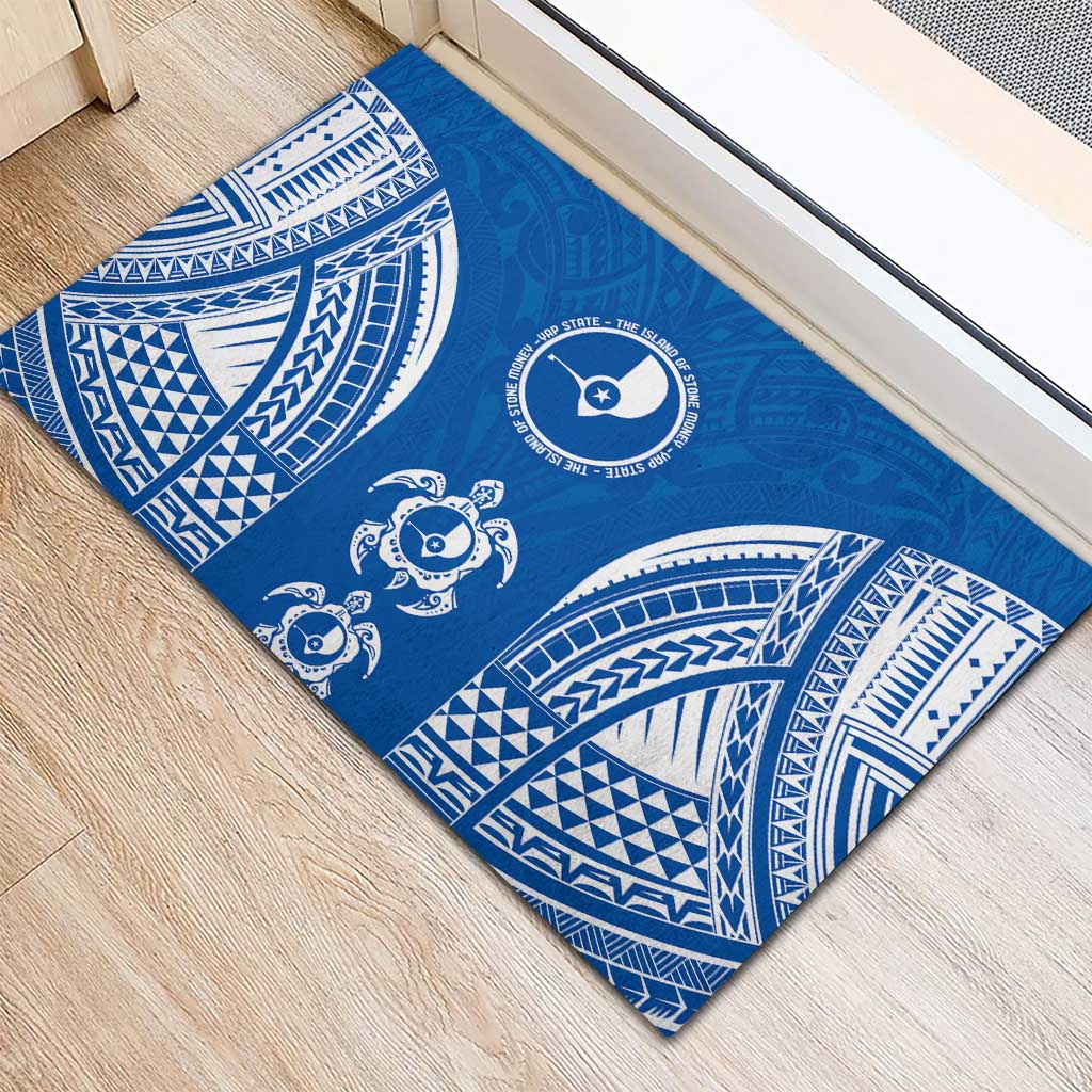 FSM Yap States Rubber Doormat Micronesia Six 9 One Polynesian Tribal Pattern