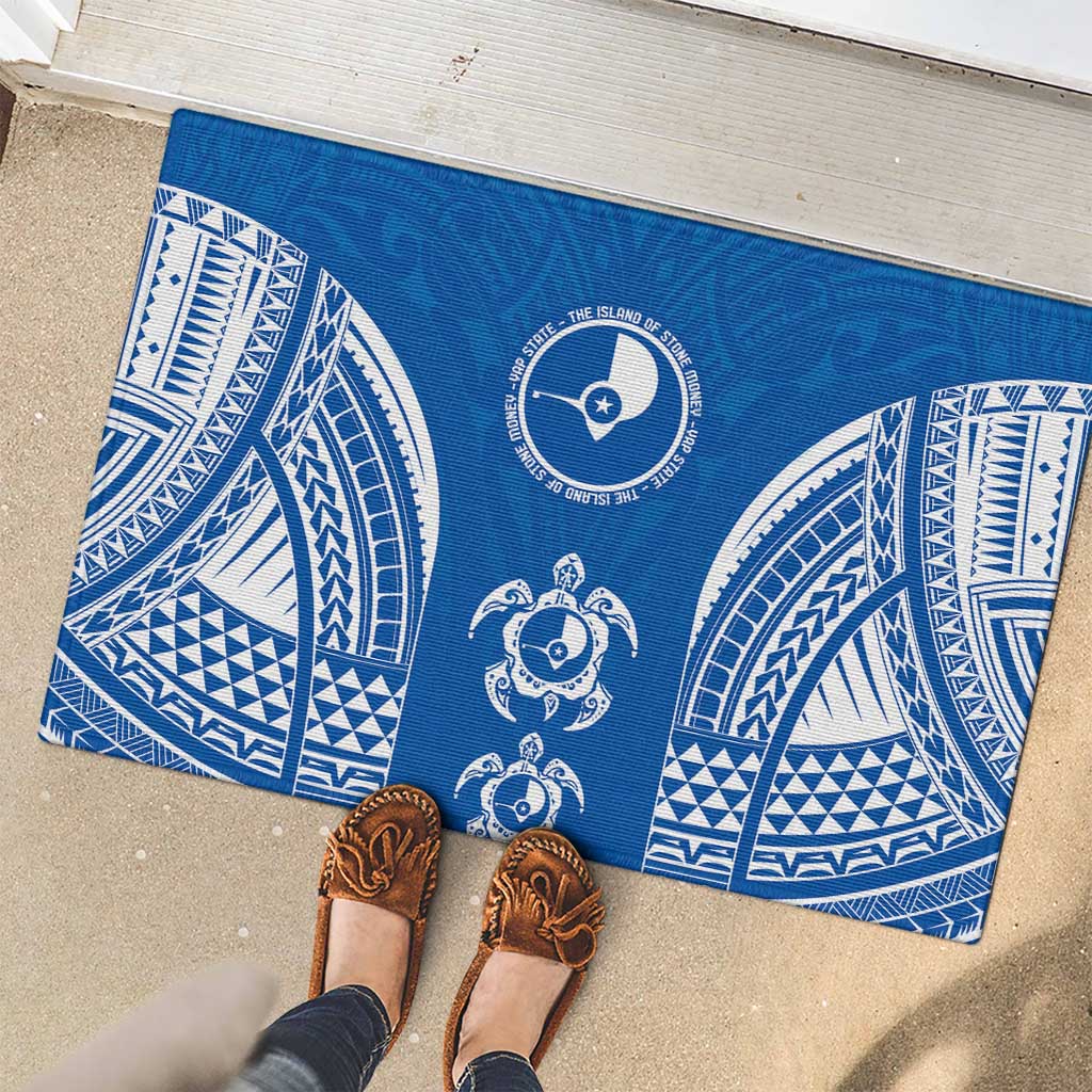 FSM Yap States Rubber Doormat Micronesia Six 9 One Polynesian Tribal Pattern