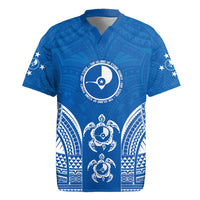 FSM Yap States Rugby Jersey Micronesia Six 9 One Polynesian Tribal Pattern