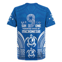 FSM Yap States Rugby Jersey Micronesia Six 9 One Polynesian Tribal Pattern