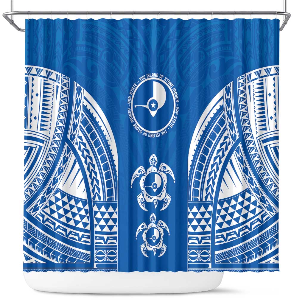 FSM Yap States Shower Curtain Micronesia Six 9 One Polynesian Tribal Pattern