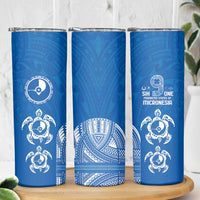 FSM Yap States Skinny Tumbler Micronesia Six 9 One Polynesian Tribal Pattern
