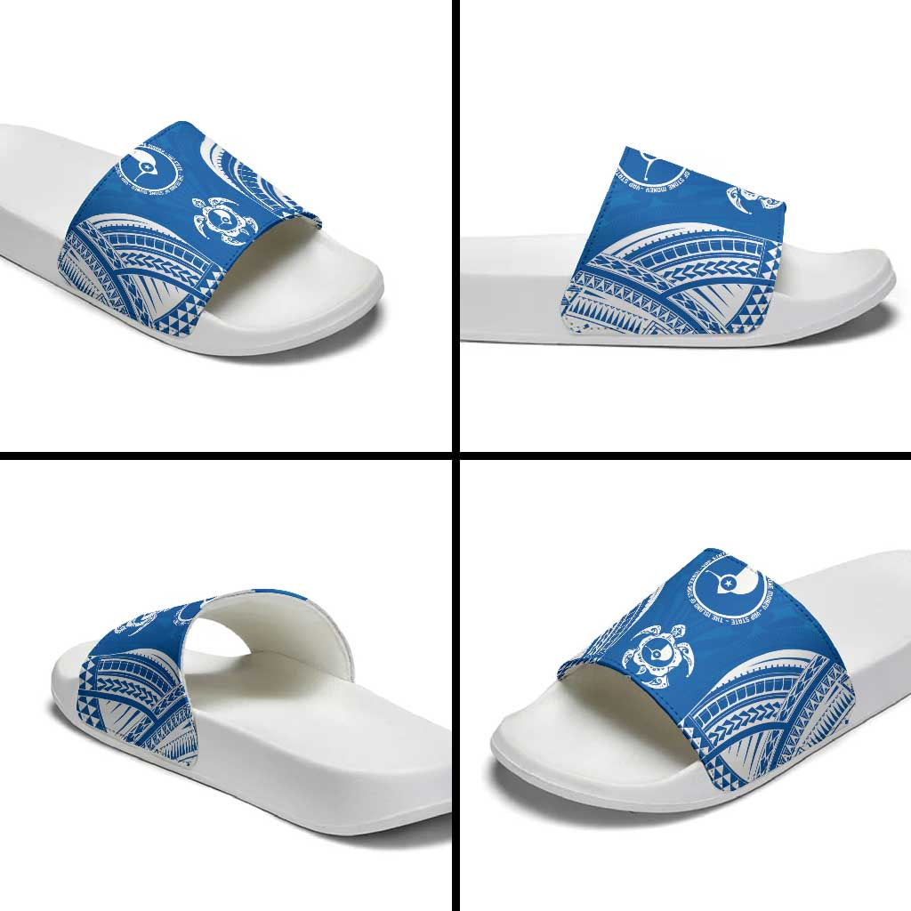 FSM Yap States Slide Sandals Micronesia Six 9 One Polynesian Tribal Pattern - Polynesian Pride