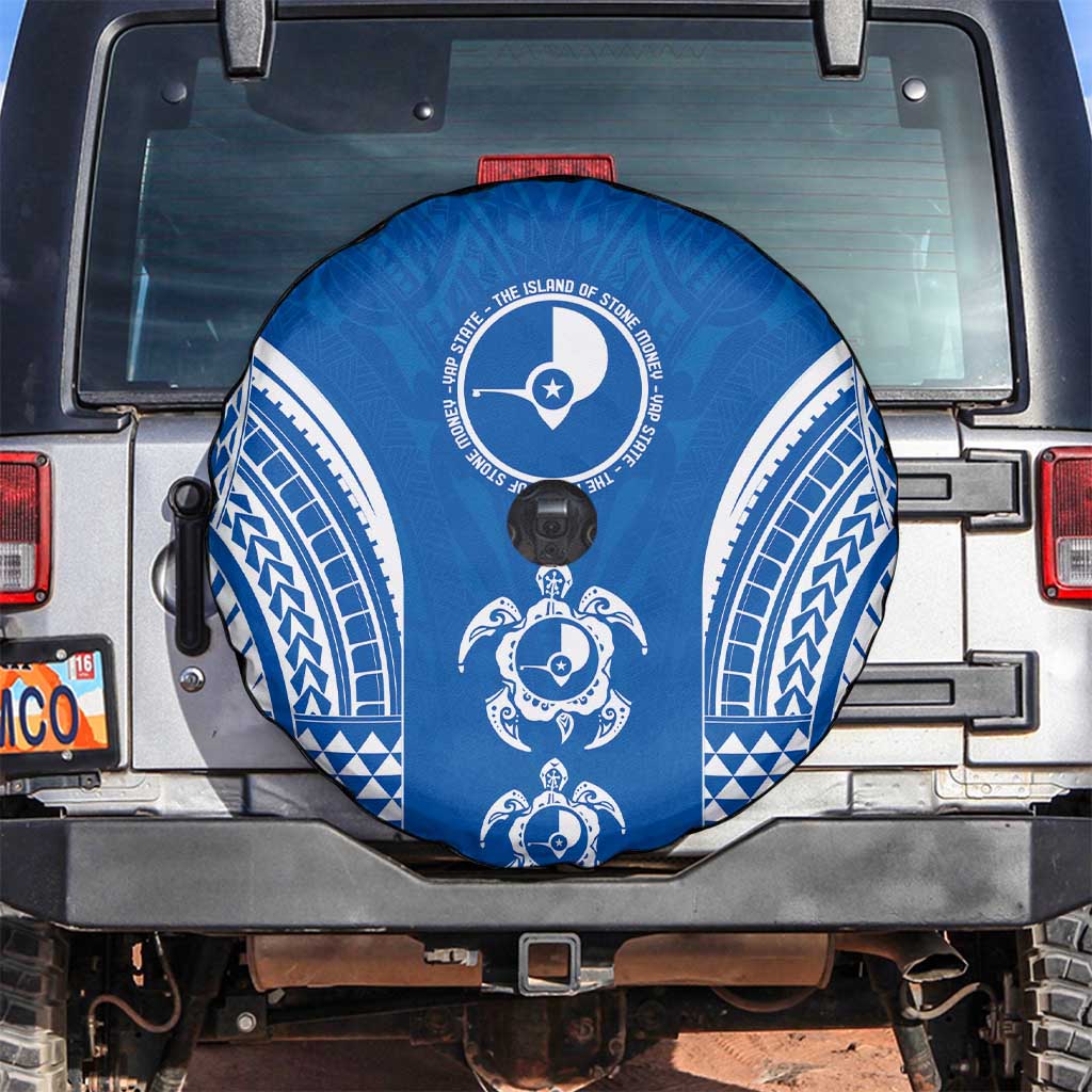 FSM Yap States Spare Tire Cover Micronesia Six 9 One Polynesian Tribal Pattern