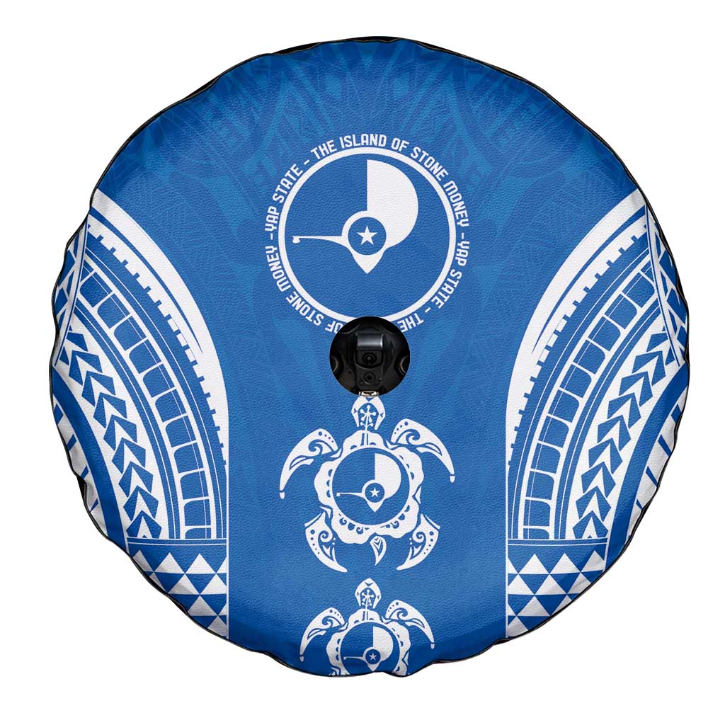 FSM Yap States Spare Tire Cover Micronesia Six 9 One Polynesian Tribal Pattern