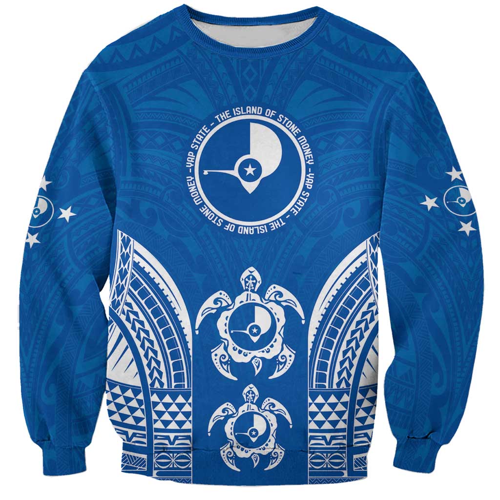 FSM Yap States Sweatshirt Micronesia Six 9 One Polynesian Tribal Pattern