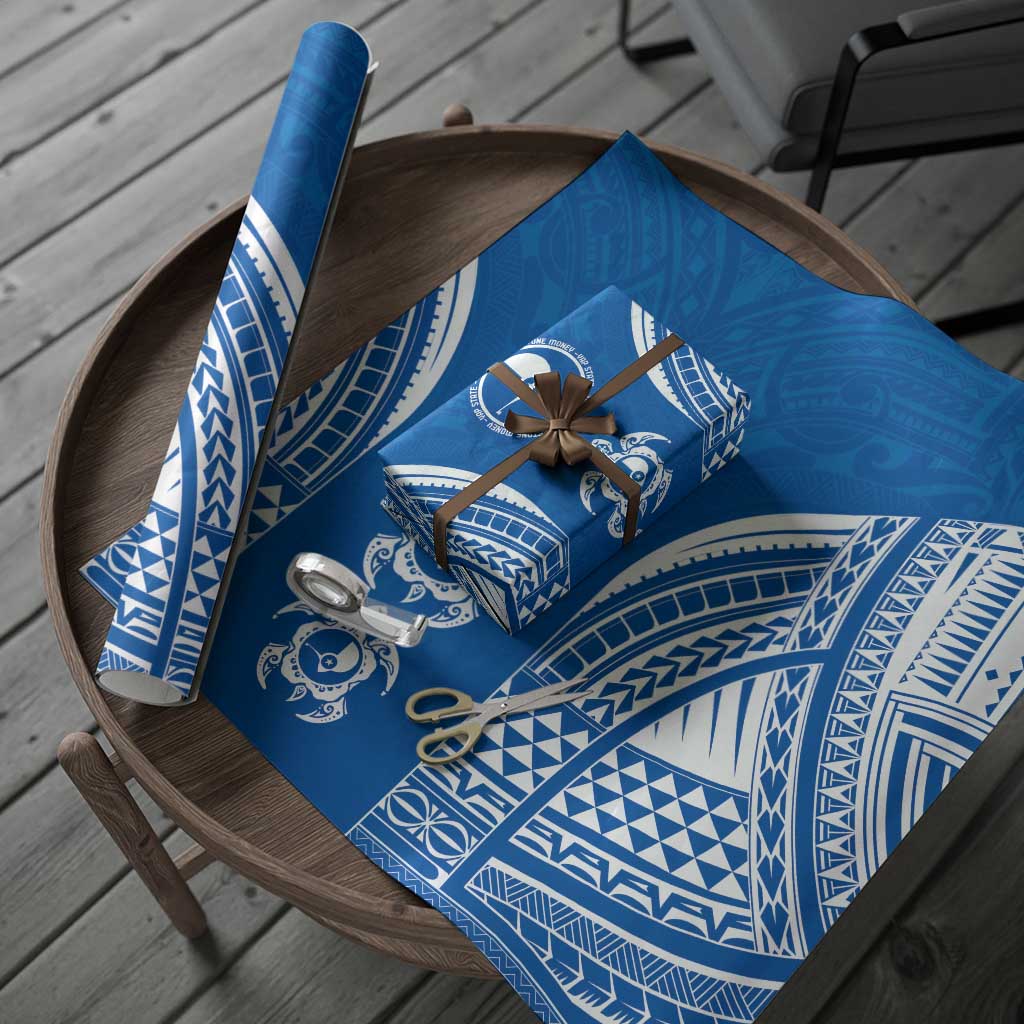 FSM Yap States Wrapping Paper Micronesia Six 9 One Polynesian Tribal Pattern - Polynesian Pride