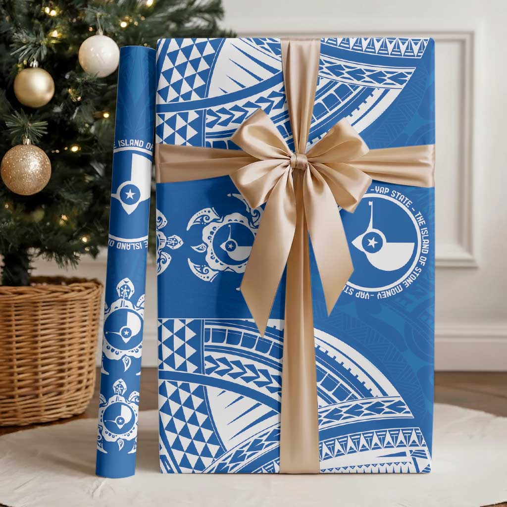 FSM Yap States Wrapping Paper Micronesia Six 9 One Polynesian Tribal Pattern - Polynesian Pride