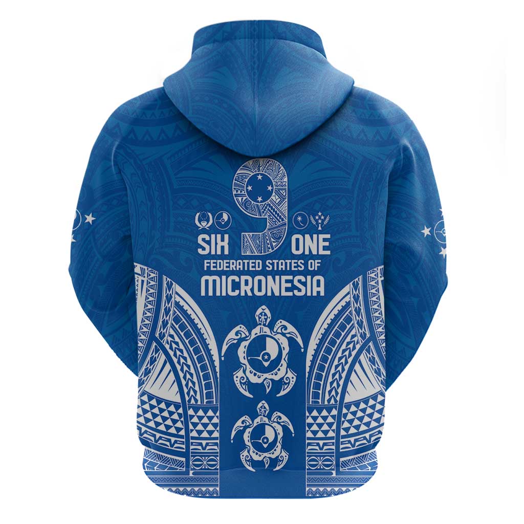 FSM Yap States Zip Hoodie Micronesia Six 9 One Polynesian Tribal Pattern