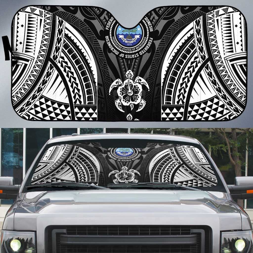FSM Micronesia Six 9 One Auto Sun Shade Polynesian Tribal Pattern - Polynesian Pride