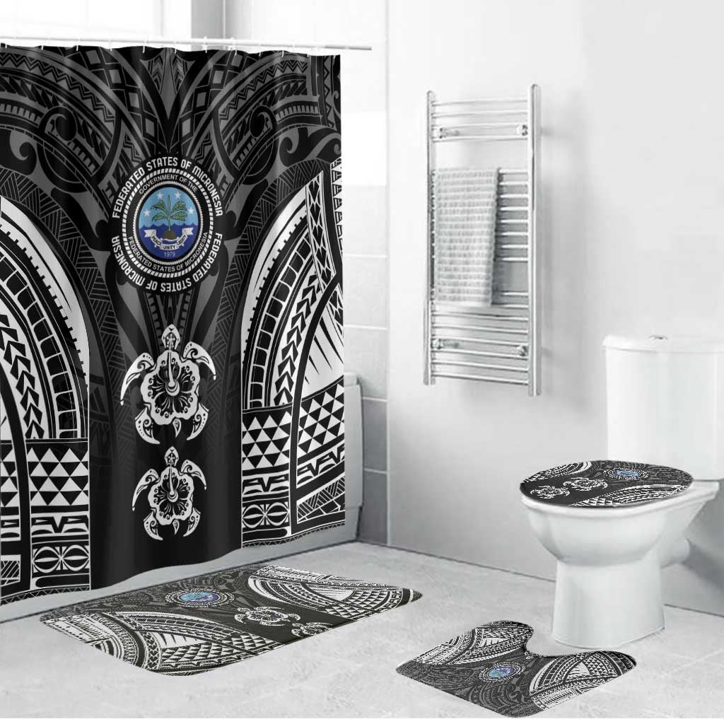 FSM Micronesia Six 9 One Bathroom Set Polynesian Tribal Pattern - Polynesian Pride