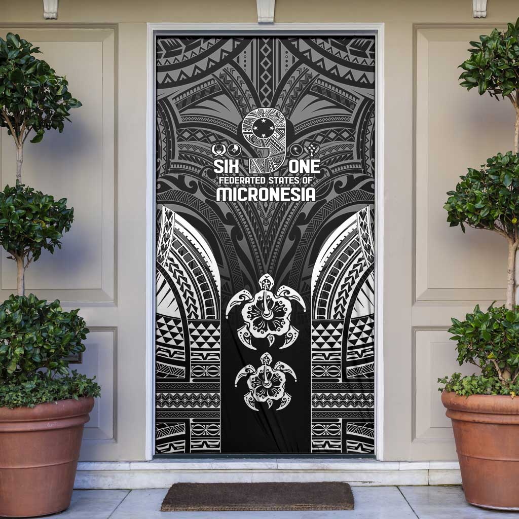 FSM Micronesia Six 9 One Door Cover Polynesian Tribal Pattern - Polynesian Pride