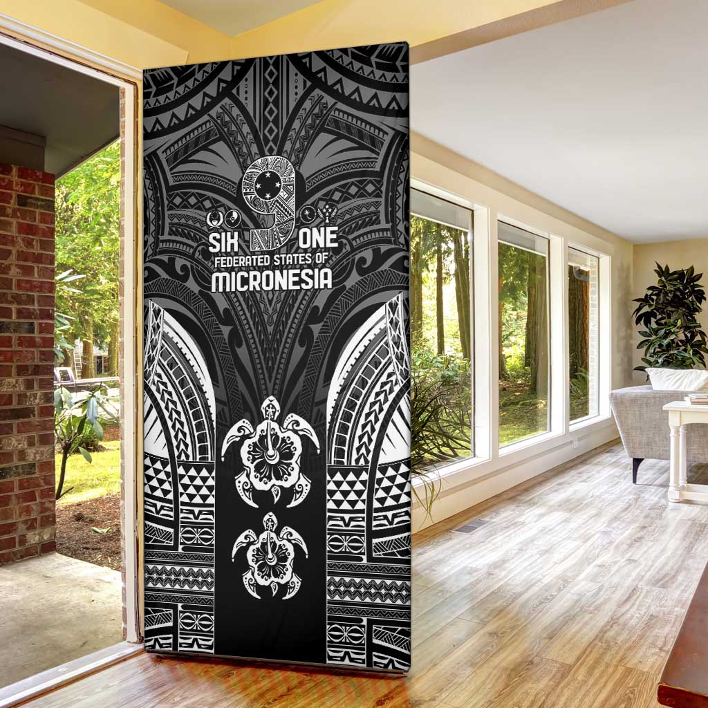 FSM Micronesia Six 9 One Door Cover Polynesian Tribal Pattern - Polynesian Pride