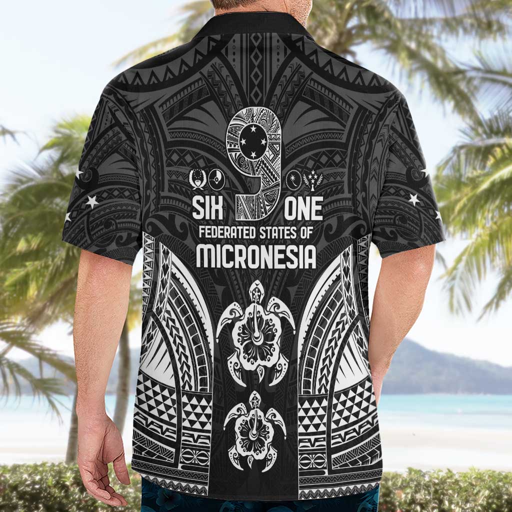 FSM Micronesia Six 9 One Hawaiian Shirt Polynesian Tribal Pattern