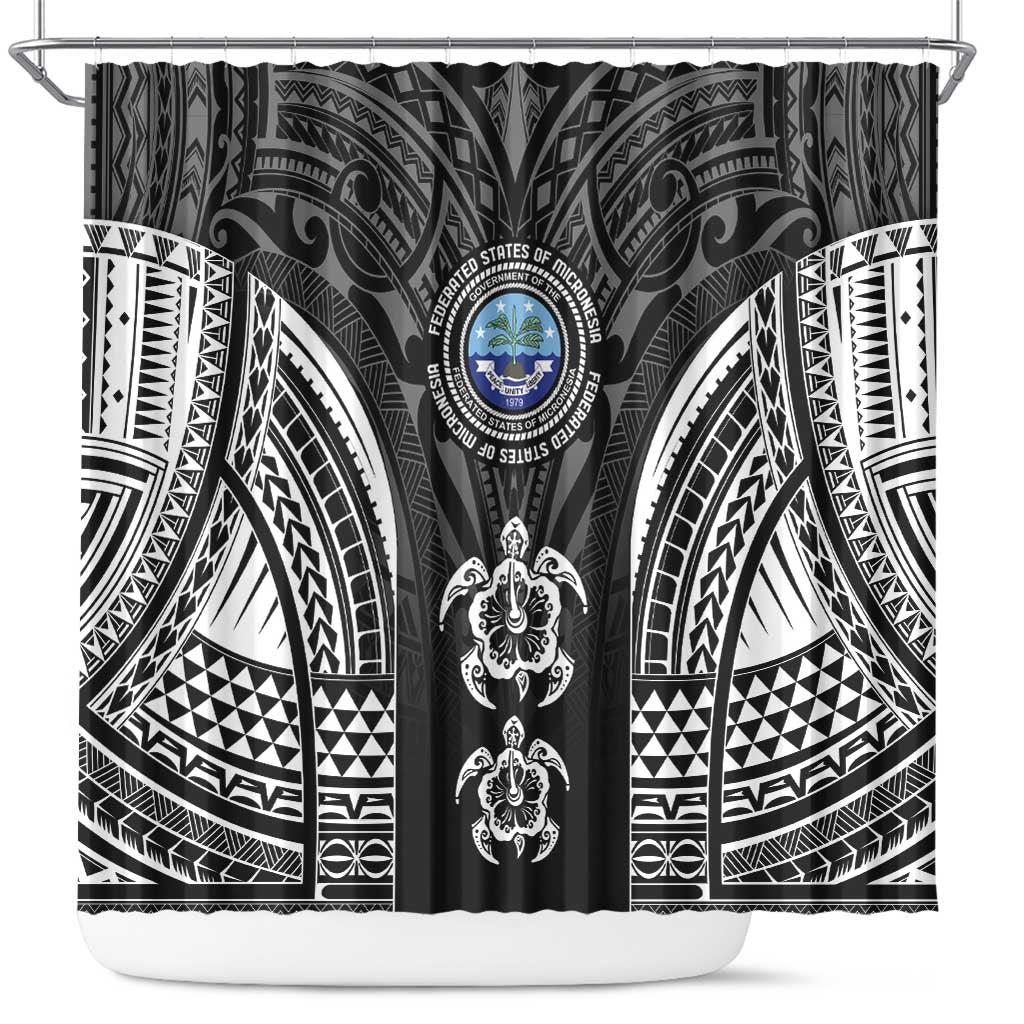 FSM Micronesia Six 9 One Shower Curtain Polynesian Tribal Pattern