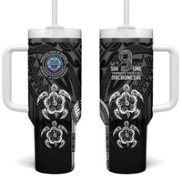 FSM Micronesia Six 9 One Tumbler With Handle Polynesian Tribal Pattern