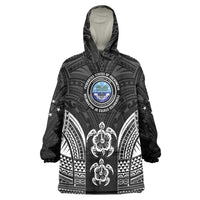 FSM Micronesia Six 9 One Wearable Blanket Hoodie Polynesian Tribal Pattern