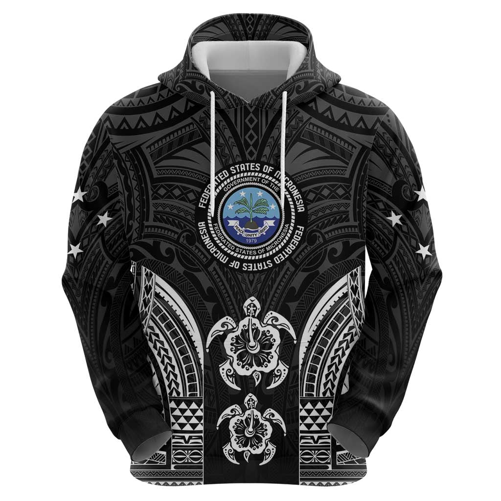 FSM Micronesia Six 9 One Zip Hoodie Polynesian Tribal Pattern