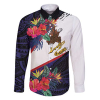 American Samoa Flag Day Since 1900 Family Matching Long Sleeve Bodycon Dress and Hawaiian Shirt Samoa Muamua Le Atua Tropical Flowers