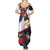 American Samoa Flag Day Since 1900 Family Matching Summer Maxi Dress and Hawaiian Shirt Samoa Muamua Le Atua Tropical Flowers