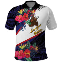 American Samoa Flag Day Since 1900 Polo Shirt Samoa Muamua Le Atua Tropical Flowers