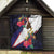 American Samoa Flag Day Since 1900 Quilt Samoa Muamua Le Atua Tropical Flowers