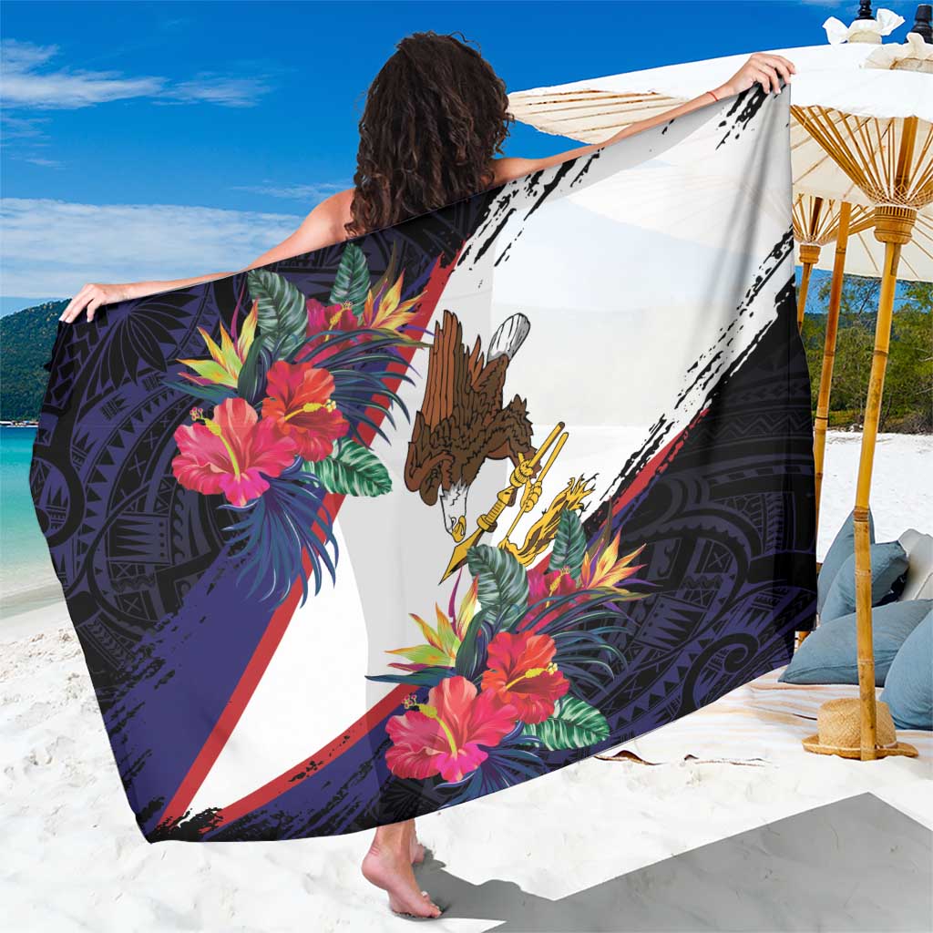 American Samoa Flag Day Since 1900 Sarong Samoa Muamua Le Atua Tropical Flowers