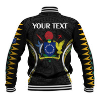 (Personalised) Polynesian Pride Aitutaki Island Baseball Jacket Cook Islands Tribal Wave Style LT9 - Polynesian Pride
