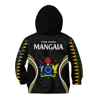 Polynesian Pride Mangaia Island Kid Hoodie Cook Islands Tribal Wave Style LT9 - Polynesian Pride