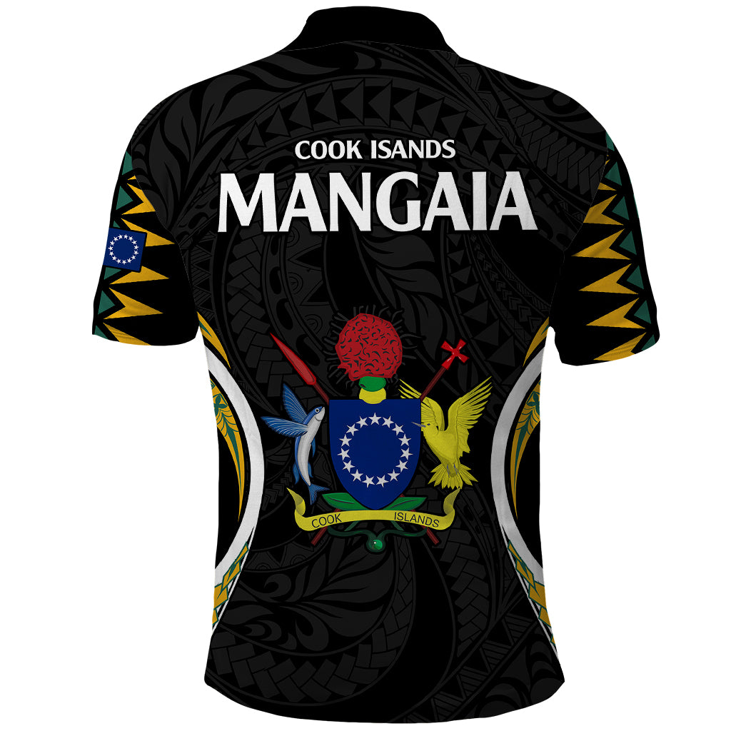 Polynesian Pride Mangaia Island Polo Shirt Cook Islands Tribal Wave Style LT9 - Polynesian Pride