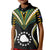 (Personalised) Polynesian Pride Mangaia Island Kid Polo Shirt Cook Islands Tribal Wave Style LT9 Kid Black - Polynesian Pride