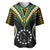 Polynesian Pride Manihiki Island Baseball Jersey Cook Islands Tribal Wave Style LT9 Black - Polynesian Pride