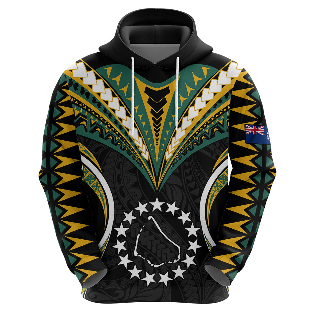Polynesian Pride Manihiki Island Hoodie Cook Islands Tribal Wave Style LT9 - Polynesian Pride