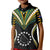(Personalised) Polynesian Pride Manihiki Island Kid Polo Shirt Cook Islands Tribal Wave Style LT9 Kid Black - Polynesian Pride