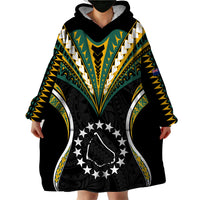 (Personalised) Polynesian Pride Manihiki Island Wearable Blanket Hoodie Cook Islands Tribal Wave Style LT9 - Polynesian Pride