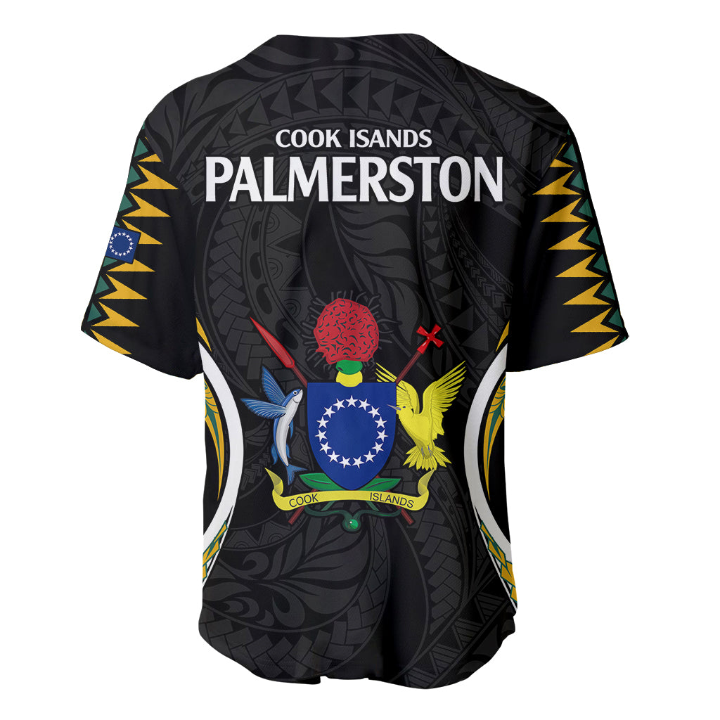 Polynesian Pride Palmerston Island Baseball Jersey Cook Islands Tribal Wave Style LT9 - Polynesian Pride