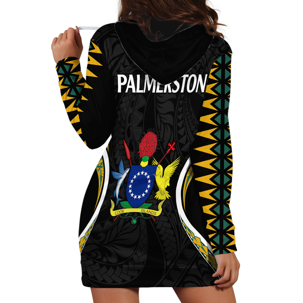 Polynesian Pride Palmerston Island Hoodie Dress Cook Islands Tribal Wave Style LT9 - Polynesian Pride