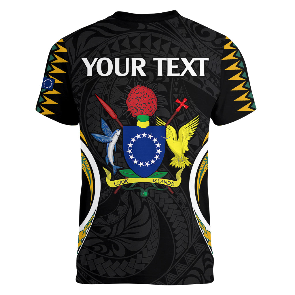 (Personalised) Polynesian Pride Pukapuka Island Women V Neck T Shirt Cook Islands Tribal Wave Style LT9 - Polynesian Pride