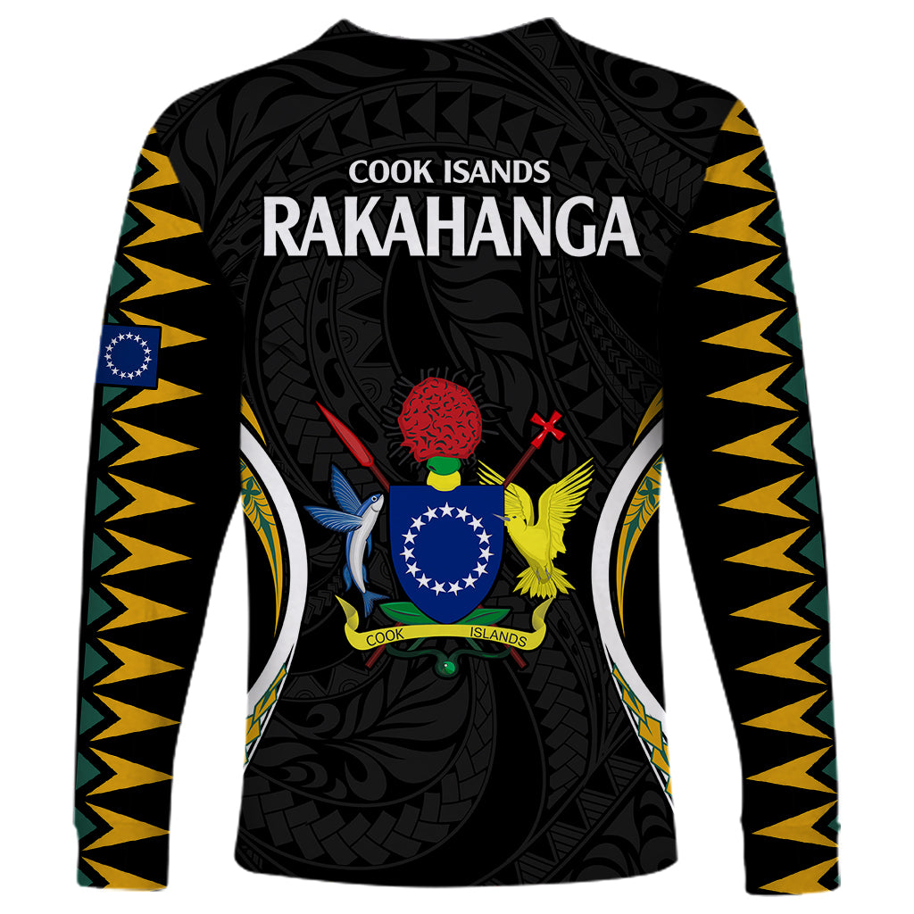 Polynesian Pride Rakahanga Island Long Sleeve Shirt Cook Islands Tribal Wave Style LT9 - Polynesian Pride