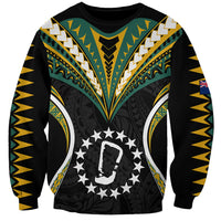 (Personalised) Polynesian Pride Rakahanga Island Sweatshirt Cook Islands Tribal Wave Style LT9 Unisex Black - Polynesian Pride