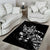 New Zealand Rugby Custom Area Rug Opango All Black Fern