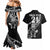 New Zealand Rugby Custom Couples Matching Mermaid Dress and Hawaiian Shirt Opango All Black Fern