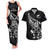 New Zealand Rugby Custom Couples Matching Tank Maxi Dress and Hawaiian Shirt Opango All Black Fern