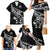 New Zealand Rugby Custom Family Matching Mermaid Dress and Hawaiian Shirt Opango All Black Fern