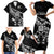 New Zealand Rugby Custom Family Matching Short Sleeve Bodycon Dress and Hawaiian Shirt Opango All Black Fern