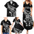 New Zealand Rugby Custom Family Matching Summer Maxi Dress and Hawaiian Shirt Opango All Black Fern