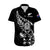 (Custom Text And Number) New Zealand All Black Rugby Hawaiian Shirt LT9 Black - Polynesian Pride