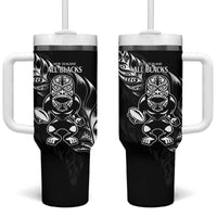 New Zealand All Black Rugby Custom Tumbler With Handle